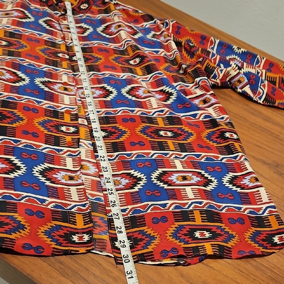 Sharper Image Multicolor Silk Shirt - Picture 6 of 7